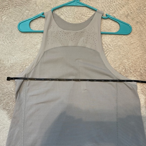 Lululemon gray swing open back tank top - Picture 6 of 8